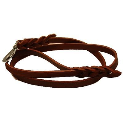 Alac Läderkoppel Brun (180 cm x 9 mm)