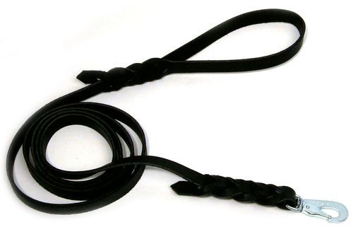 Alac Läderkoppel Svart (180 cm x 9 mm)