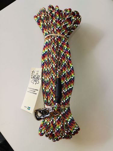 Alac Spårlina till hund - Rainbow med reflex