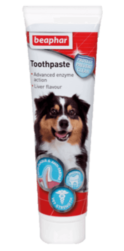 Tandkräm med 2 enzymer & leversmak