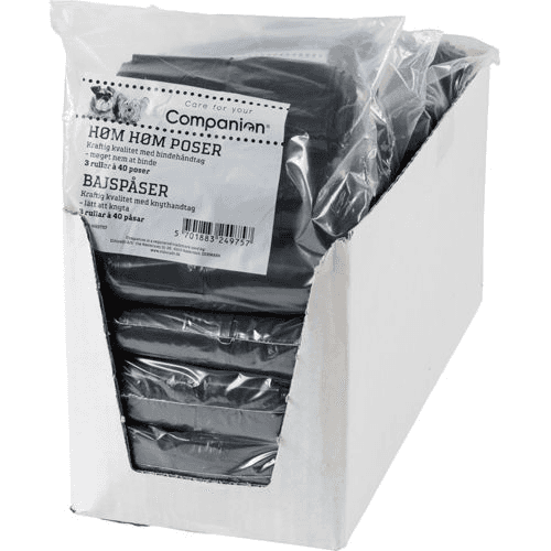 3x40 stk. Bajspåsar