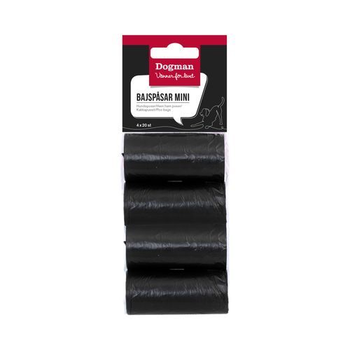 80-pack Bajspåsar för Hållare - Svart