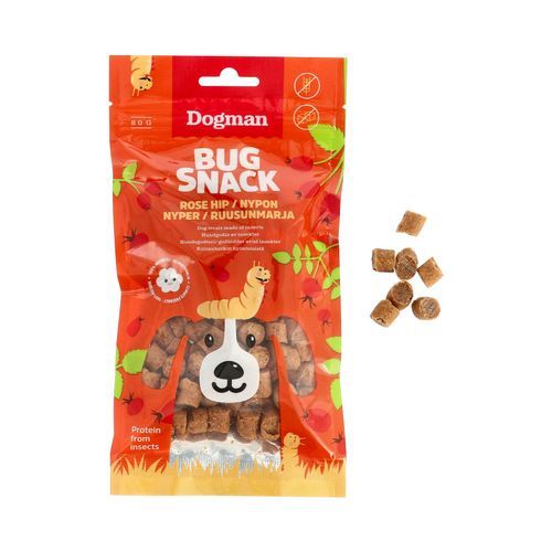Dogman Bug Snack Nypon - 80 g