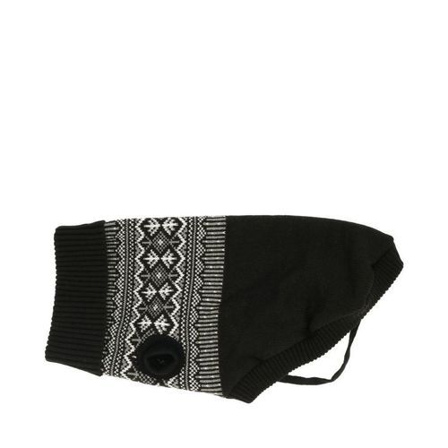 Iselin Stickad Hundtröja Svart - 25 cm