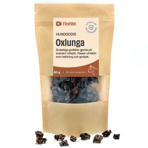FirstVets hundgodis - Svensk oxlunga - 80 g