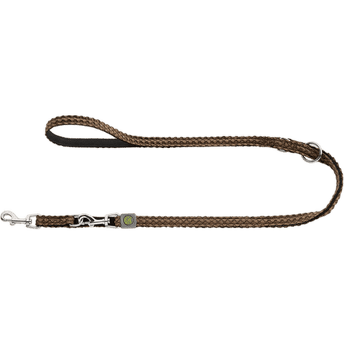 Hundkoppel Ställbart Hilo Brun 200cm/15mm