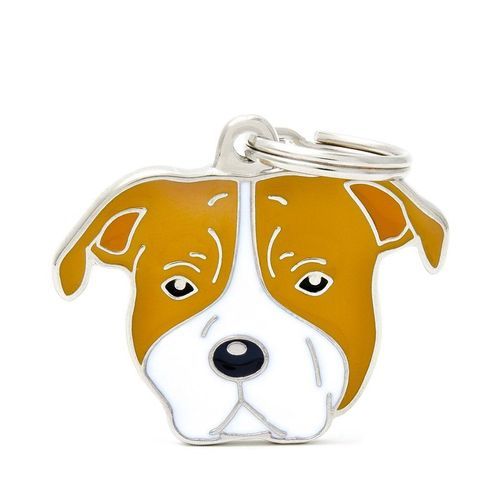 Halsbandssmycke med Rasmotiv - Amstaff