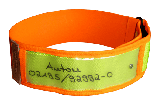 Niggeloh Reflexhalsband - Gul/Orange (XS)