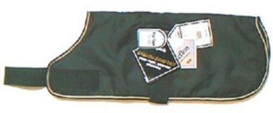 Vadderad grön jacka - 46 cm