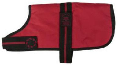 Vadderad röd jacka - 45 cm