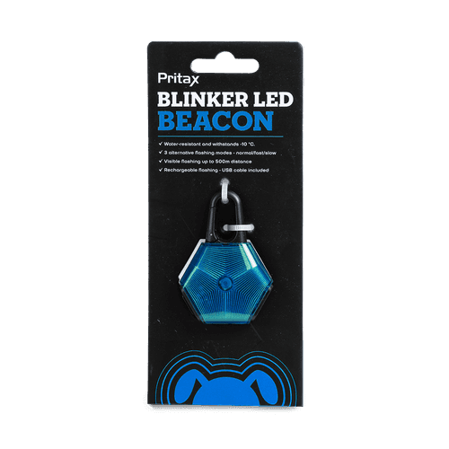 Blinker LED Beacon, 5x6,5cm, Blå