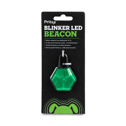 Blinker LED Beacon, 5x6,5cm, Grön