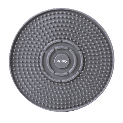 Lick mat Round, 20cm, Grå