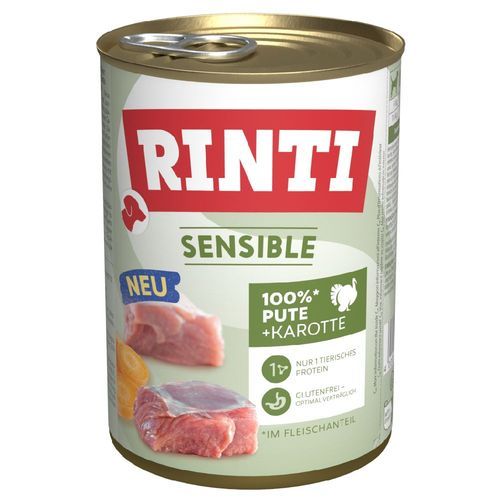 RINTI Sensible 6 x 400 g - Kalkon & morötter