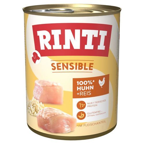 RINTI Sensible 6 x 800 g - Kyckling & ris