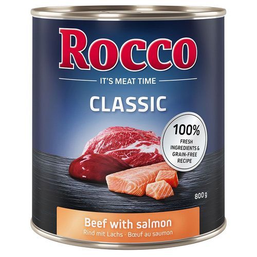 Rocco Classic 12 x 800 g - Nötkött & lax