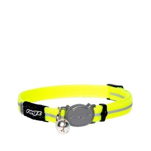 Rogz AlleyCat Halsband - Gul / 20-31 cm / 11 mm