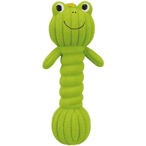 Dumbbell Frog Latex Green 18 cm