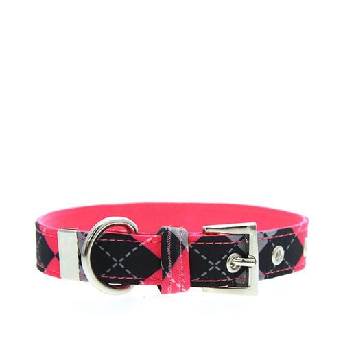 Urban Pup Halsband - Pink Argyle / M