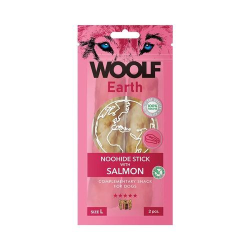 WOOLF Earth Noohide Stick Salmon - Large