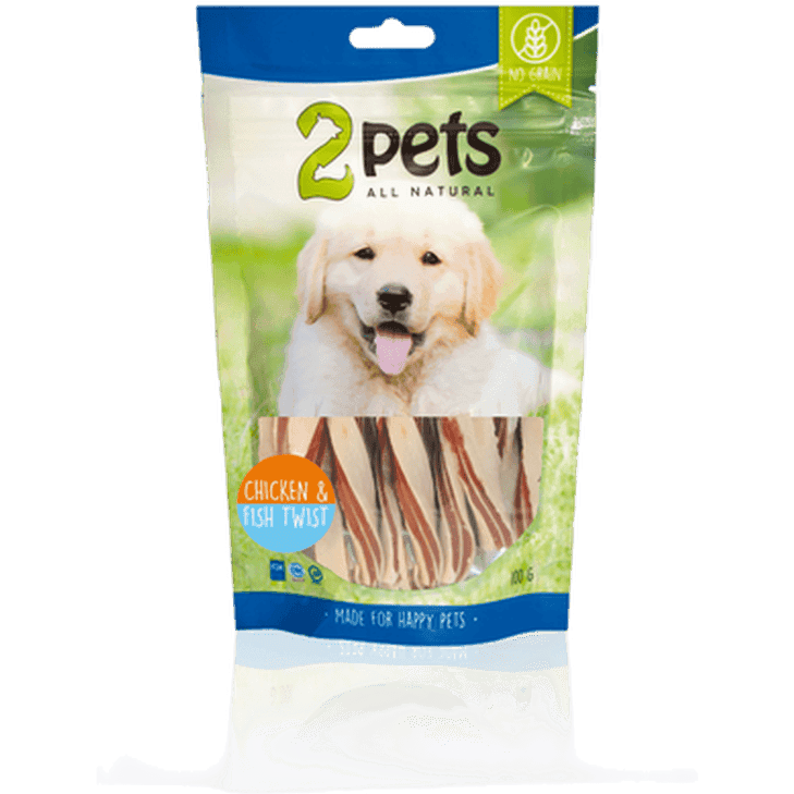 Dogsnack Chicken & Fish Twist - Dog Treat 100 g