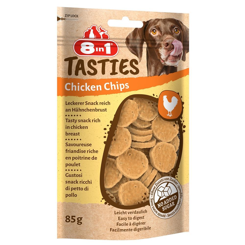 3 + 1 på köpet! 4 x 85 g 8in1 Tasties - Chicken Chips