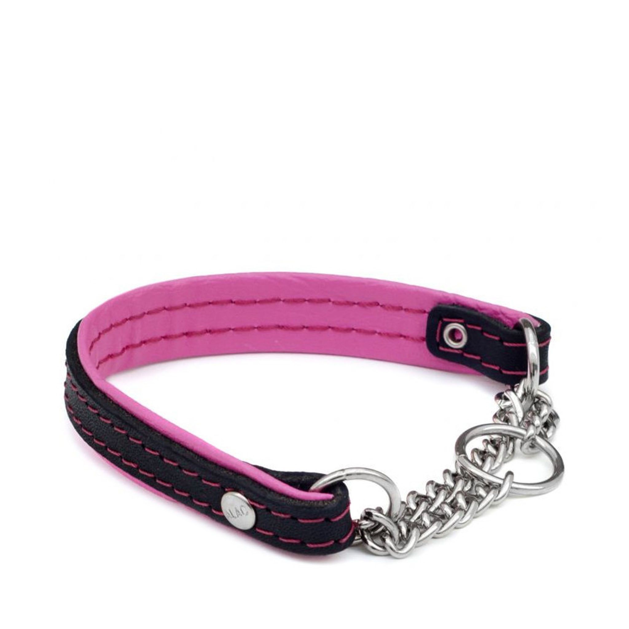 Alac Läderhalsband - Cerise / 40 cm