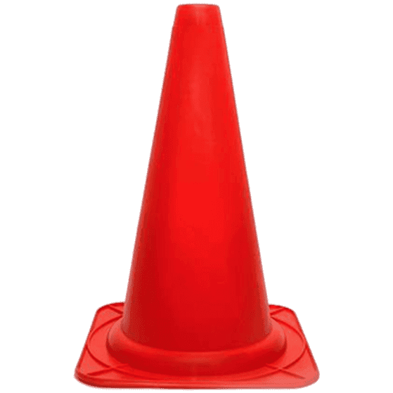 Markeringskon Röd 28 cm