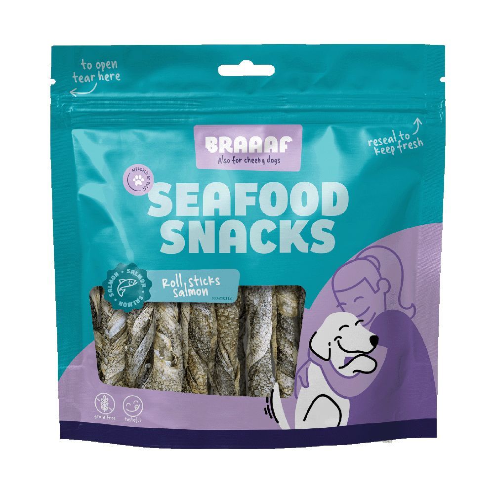 Braaaf Salmon Roll Stick - 12 cm (175 g)