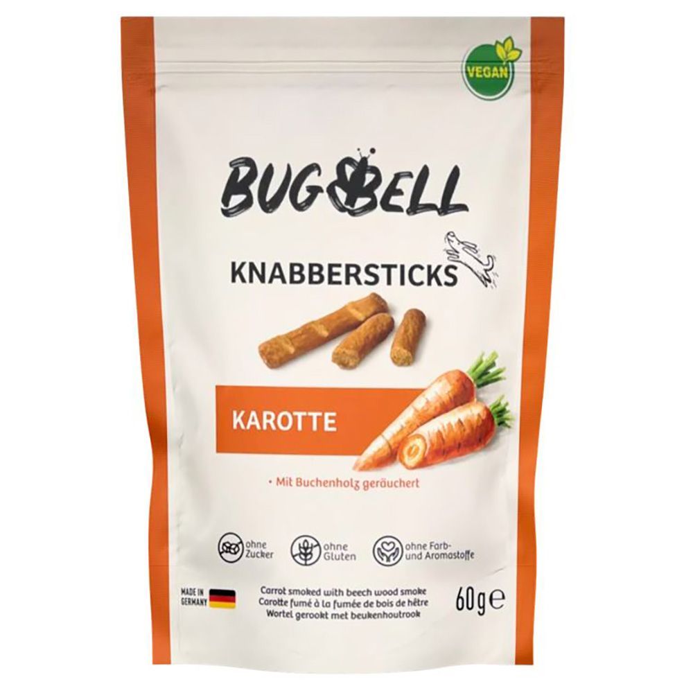 BugBell tuggpinnar med morot - 60 g