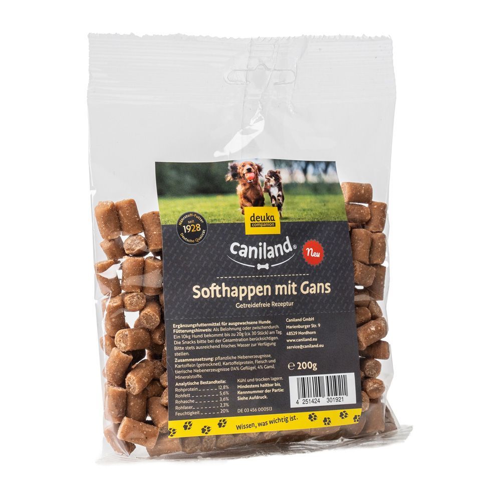 Caniland Softhappen Grain Free med gås - 200 g