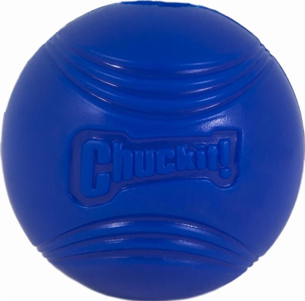 CHUCKIT Super Crunch Hundleksak Boll  - Blå