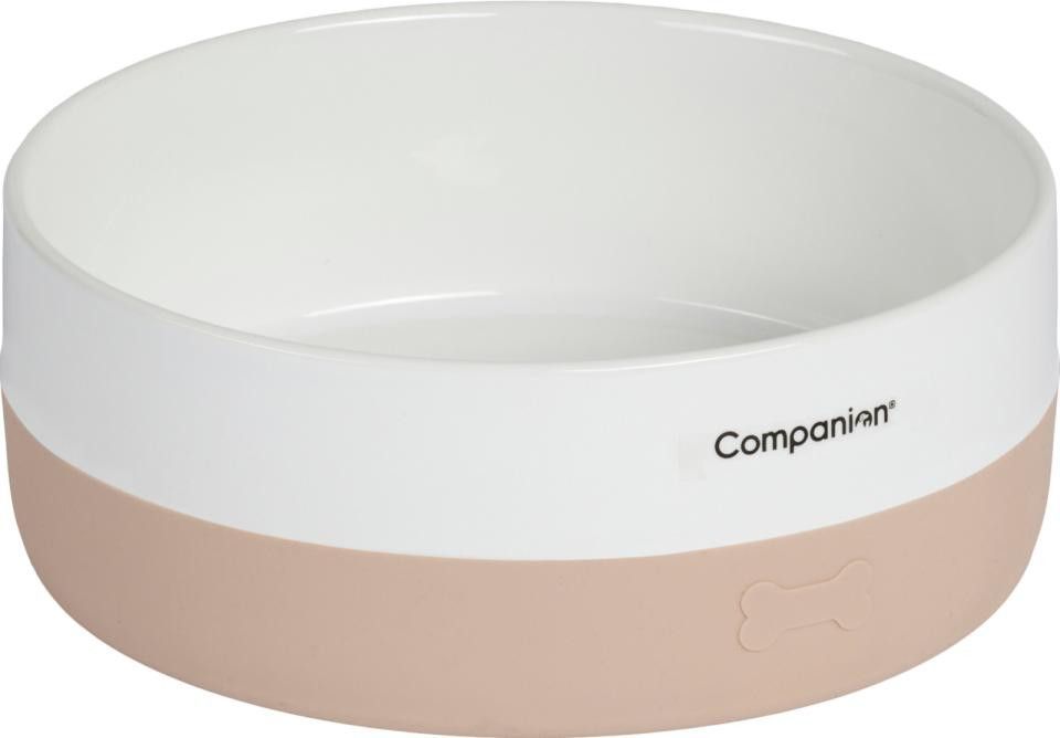 Keramikskål med Silikonbotten - Nude Small