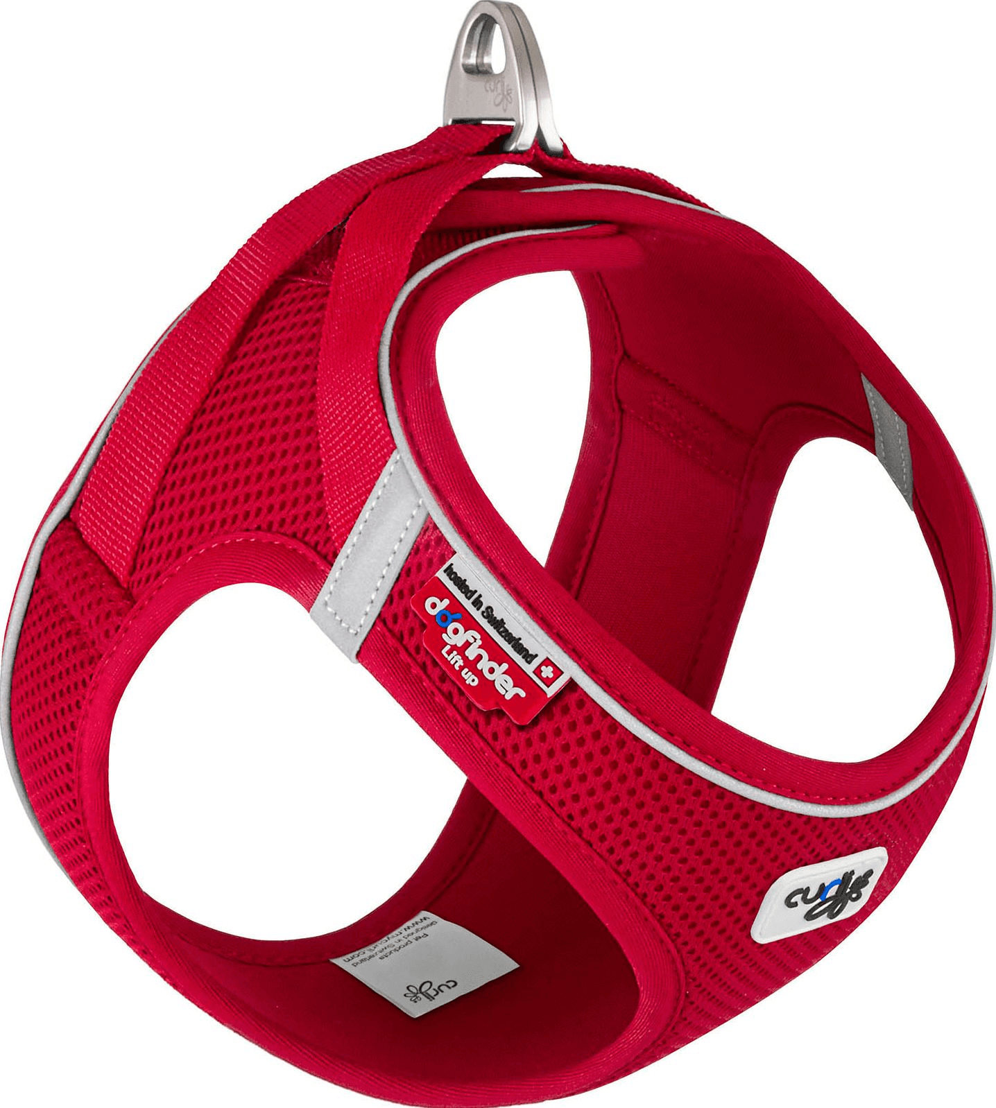 Curli Magnetic Vest Hundsele Air-Mesh - Röd (XS)