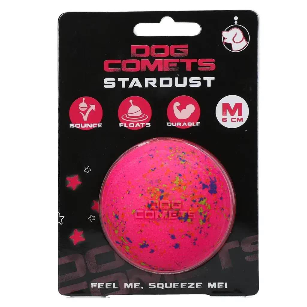 Dog Comets Stardust Hundleksak M - Rosa