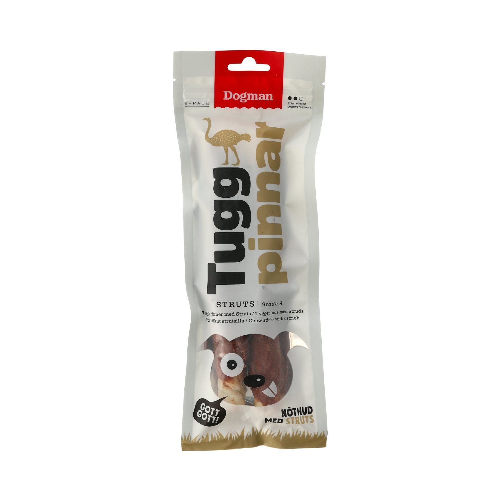 Dogman Tuggpinnar Struts - 20 cm / 2-pack