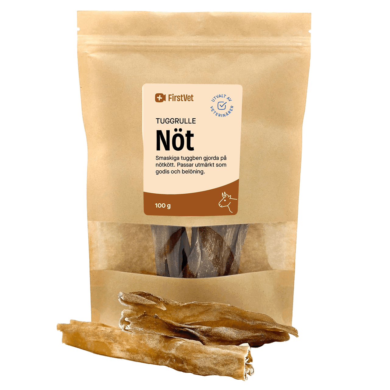 FirstVets tuggben - med smak av nöt - 100 g