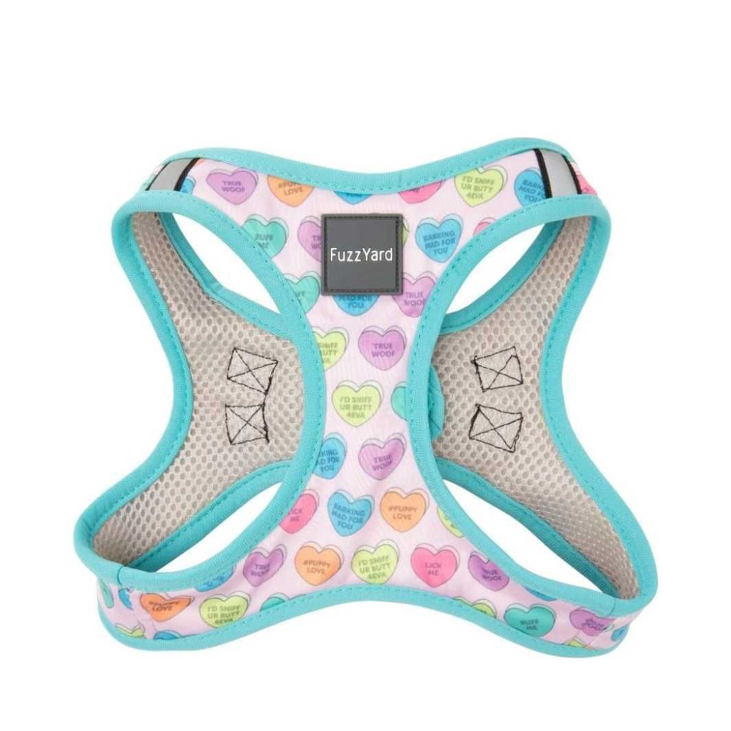 FuzzYard Step-In Harness - Candy Hearts / S