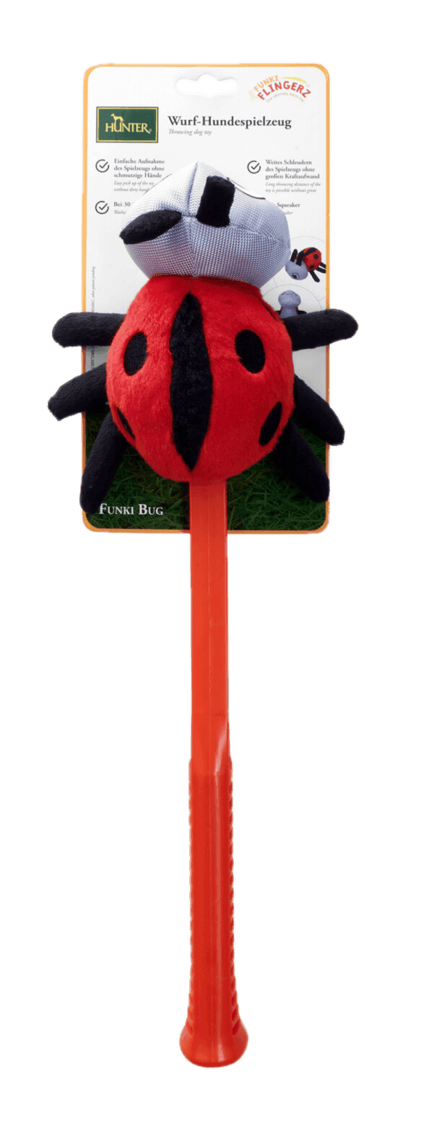 Dog Toy Flingerz Funki Ladybug With Launcher