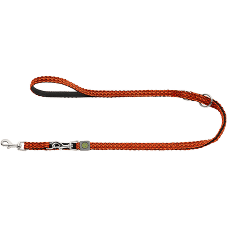 Hundkoppel Ställbart Hilo Orange 200cm/15mm