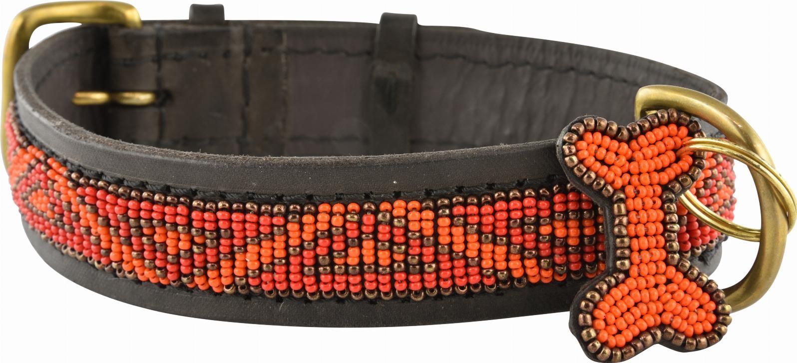 Kampuni Handgjort Hundhalsband Kabaka - Neon (M)
