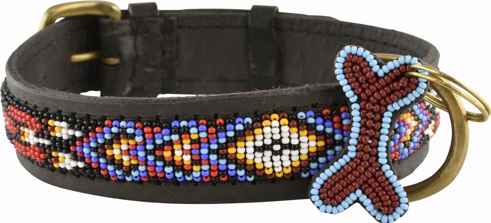 Kampuni Handgjort Hundhalsband Kiowa - Svart (L)