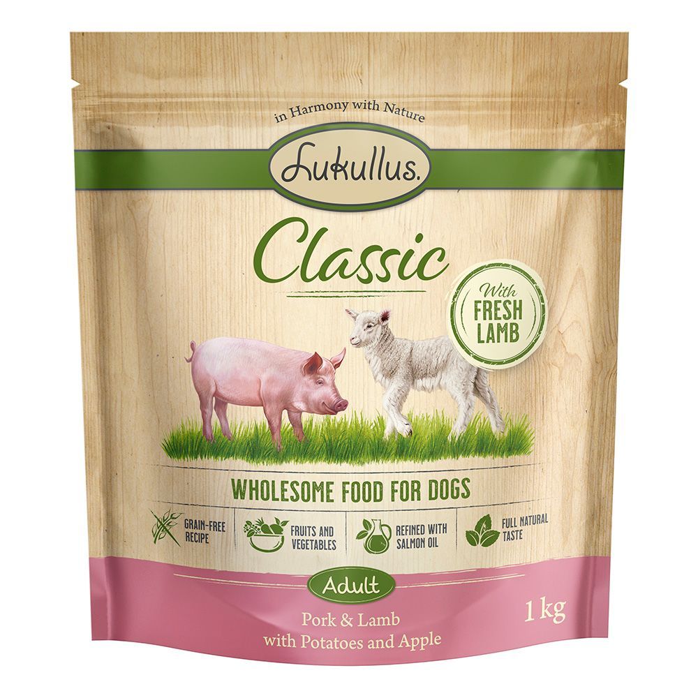 Lukullus Classic fläsk & lamm (Grain Free) - 1 kg