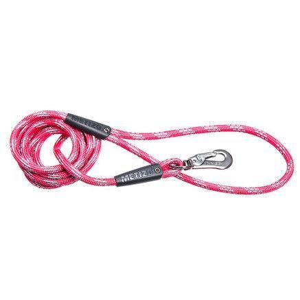 Koppel Runt m. Reflex, Pistolhake - Rosa / 180 cm