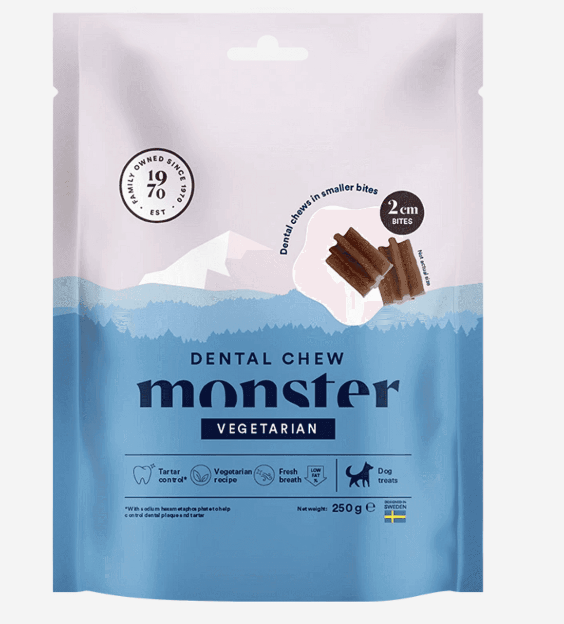 Dog Dental Chew Bites Vegetarian - 250 g
