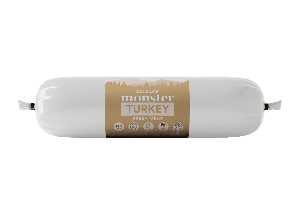 Dog Sausage Turkey Hundfoder - 12 x 400 g