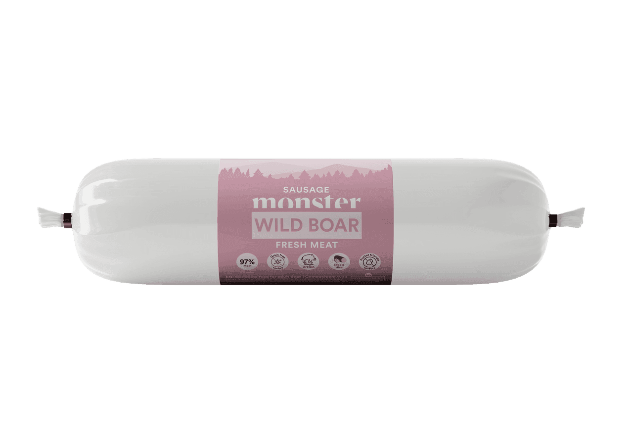 Dog Sausage Wild Boar Hundfoder - 12 x 400 g