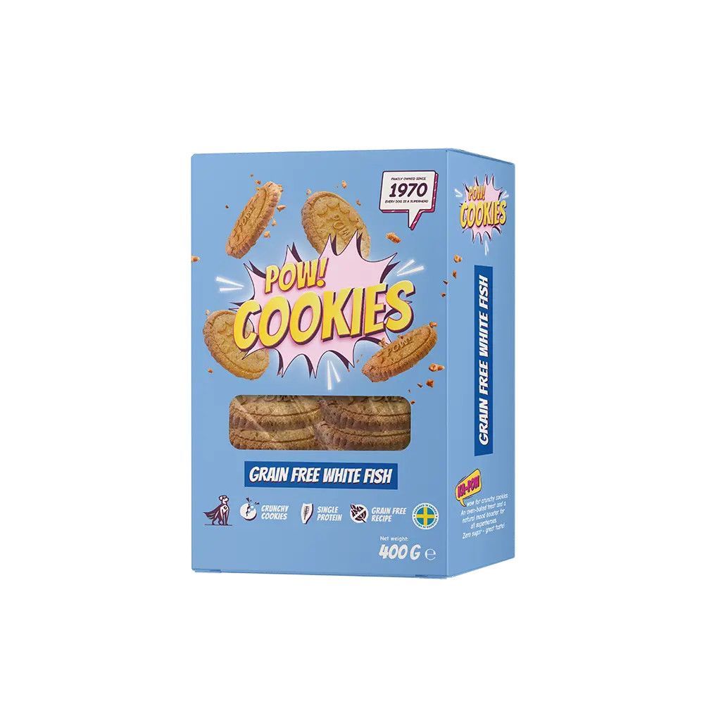 Hundgodis Cookie Grain Free Vit fisk - 5 kg