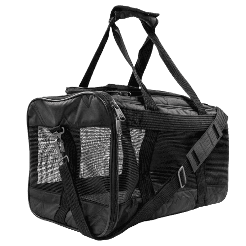 Deluxe Pet Carrier Black Large 48x30x29cm