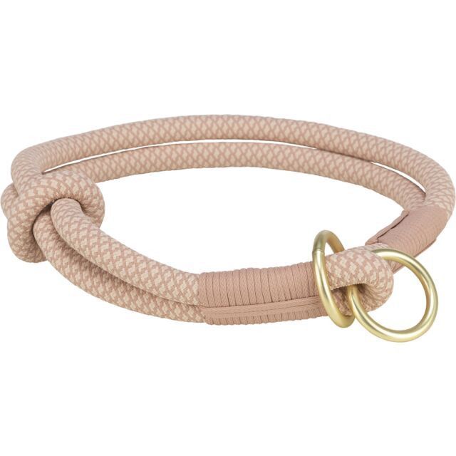Halvstryp av rundvävt rep - XS / Rosa/ljusrosa